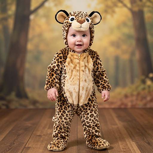 Adorable Baby in Leopard Costume