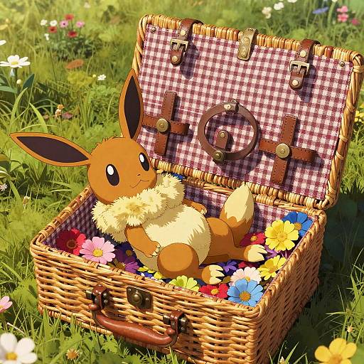 Playful Vulpix on Vintage Picnic