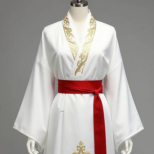 Mannequin in Embroidered Robe