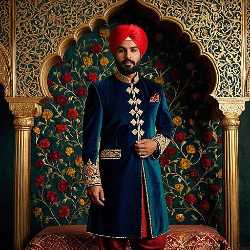 Man in Traditional Indian Sabyasachi Attire