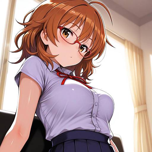 Illustration of Araki hina, idolmaster in the style of Momisan