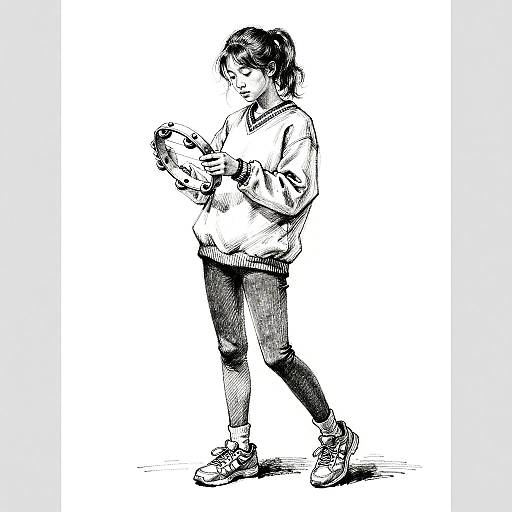 Metalpoint Sketch of Teenage Girl