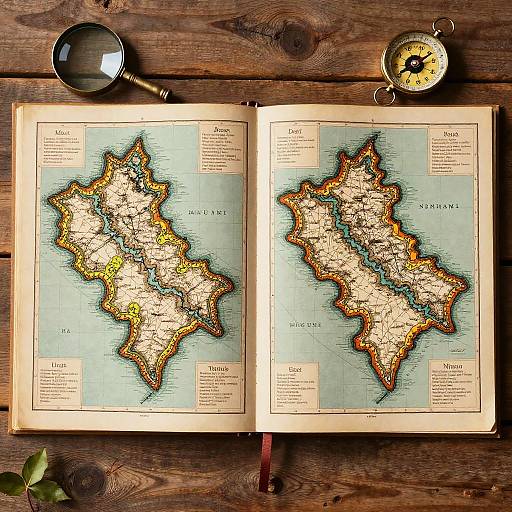 Side-by-Side Comparison of Ancient Maps