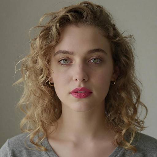 Close-Up Portrait of a Young Woman