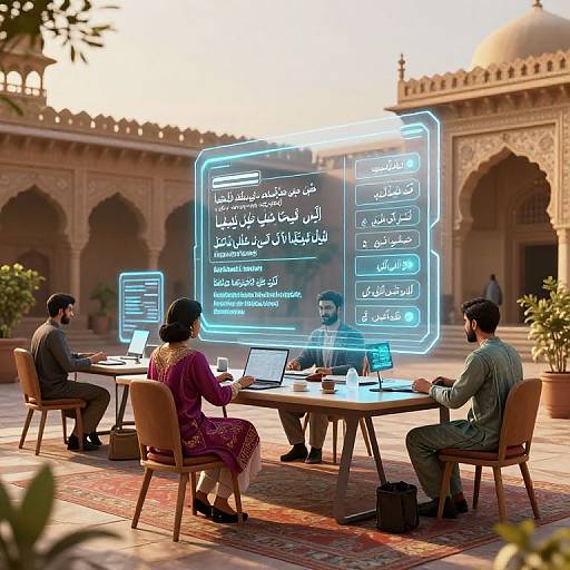 Futuristic Pakistani Digital Workspace