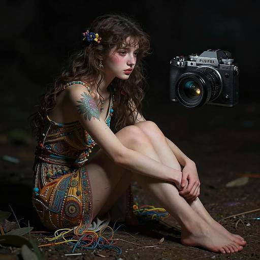 Hyper-Detailed Photo of Young Woman