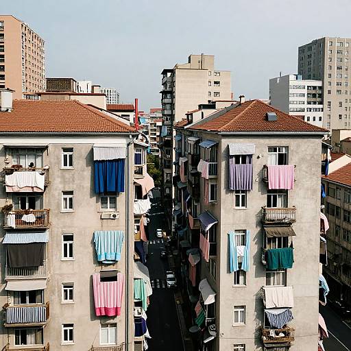 Surreal City with Sideways Gravity