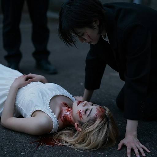 Dramatic Scene of Despair and Darkness