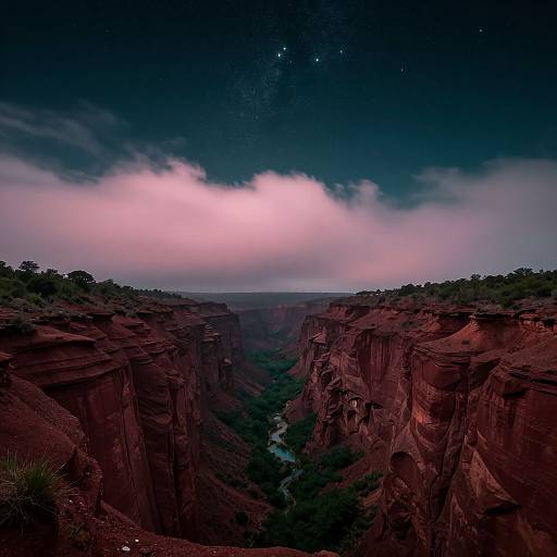 Mesmerizing Celestial Landscape at Dawn