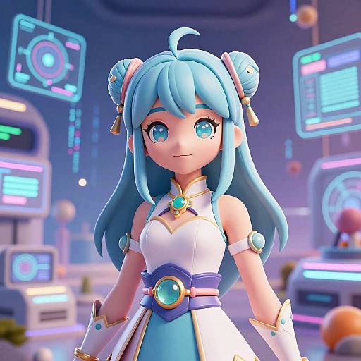 Futuristic Anime Character Art Generator