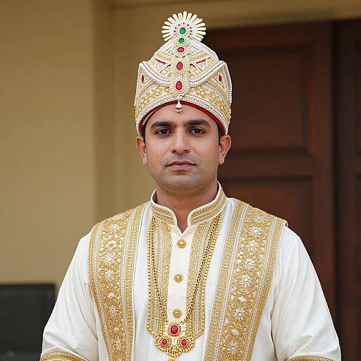Man in Traditional Indian Attire