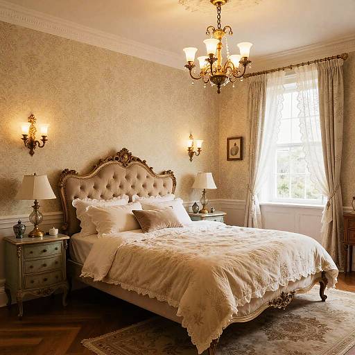 Vintage Style Elegant Antique Bedroom