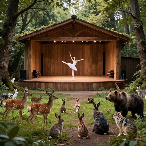 Cyberfairy Ballerina in Forest Theater