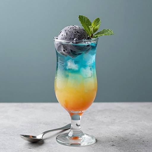 Tropical Delight: Colorful Drink Art