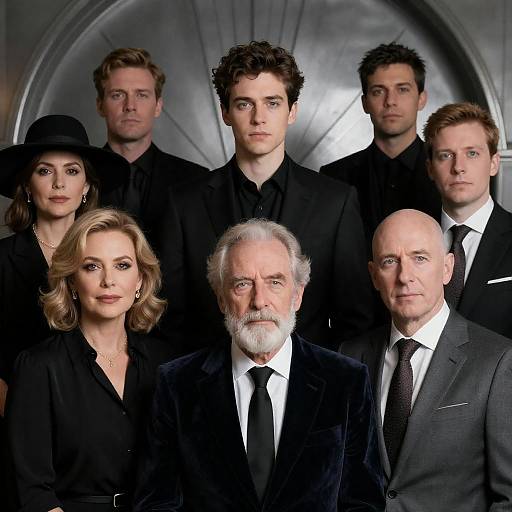 Formal Group Photo with Diverse Attire