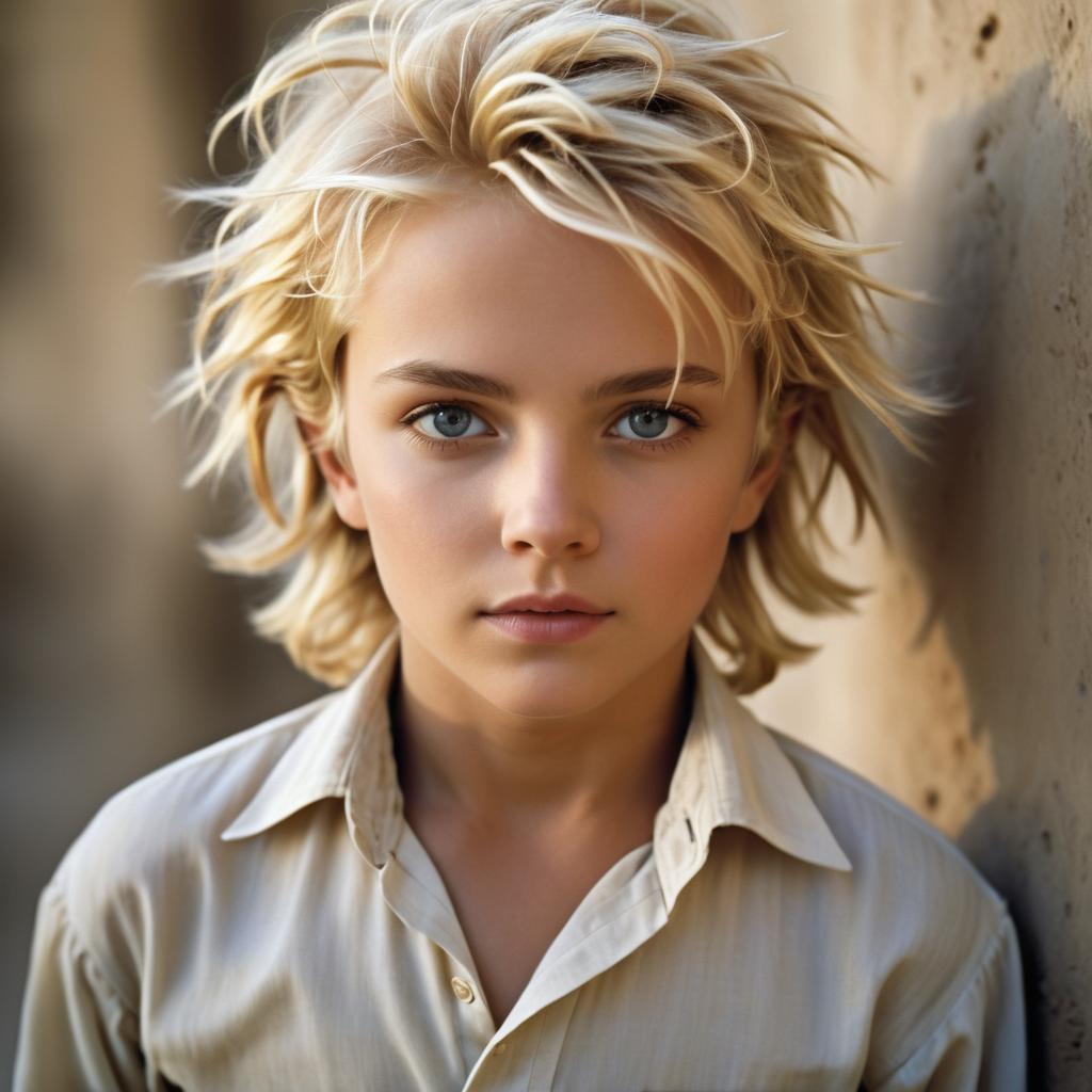 Charming Portrait of a Young Boy