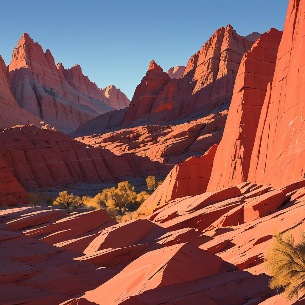 Geometric Beauty of Red Rock Canyon