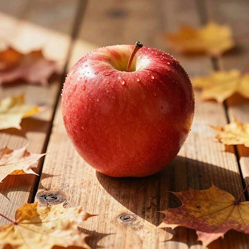 Rustic Red Apple Still Life
