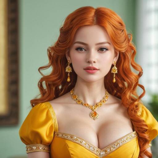 Elegant Girl in Stunning Jewelry Showcase