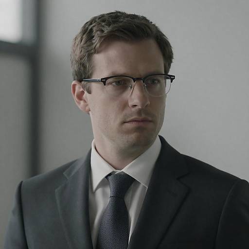 Serious Businessman Portrait in Industrial Setting