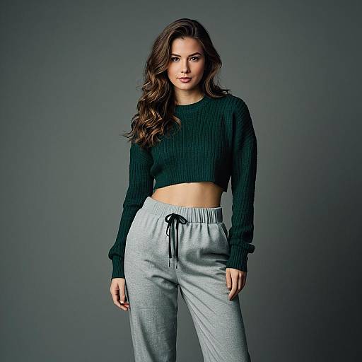 Young Woman in Casual Modern Outfit