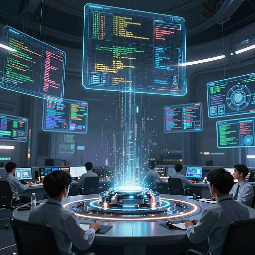 Massive AI Simulation Control Room
