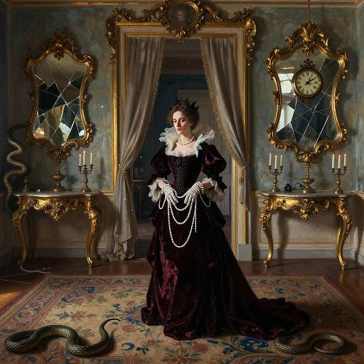 Ghostly Baroness in Faded Rococo