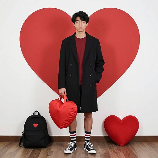 Valentine's Day Male Costume Pose