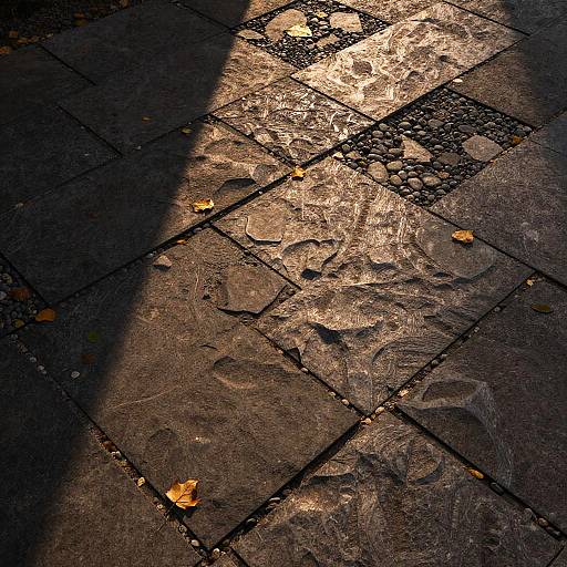 Autumn Stone Tile Texture