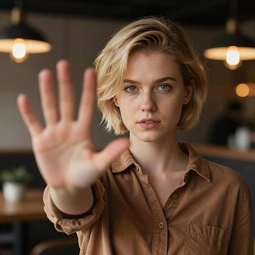 A Captivating Gaze in Soft Light