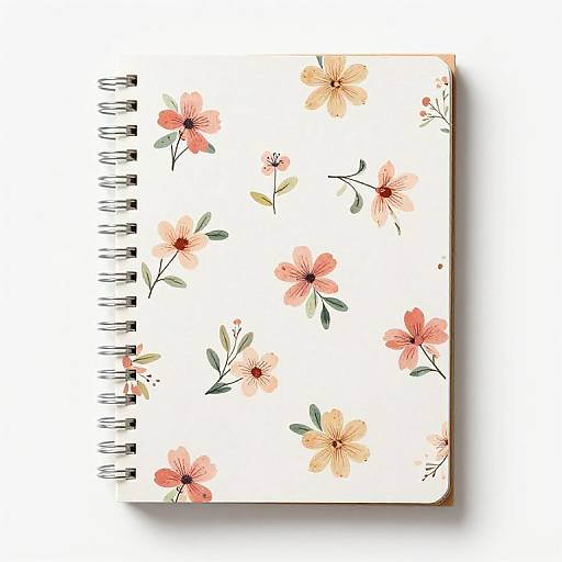 Flower Print A6 Pocket Notebook