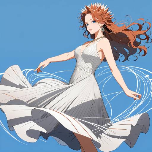Elegant Dance Pose of a Refined Girl Elegant Dance Pose of a Refined Girl