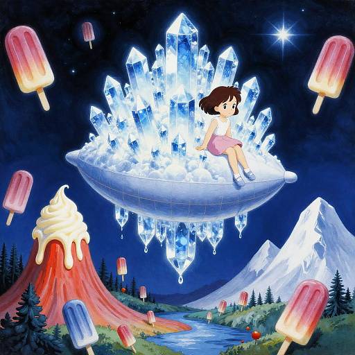 Surreal Fantasy Adventure on Candy Airship