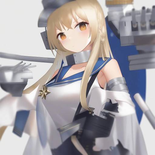 Illustration of Admiral (warship girls r), warship girls r in the style of Thomas 8000