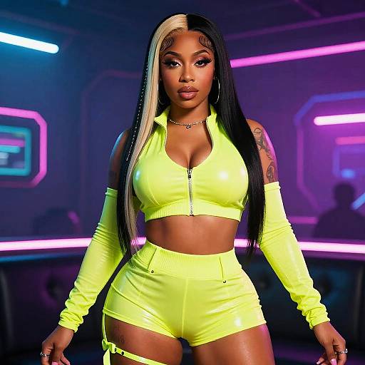 Nicki Minaj Cyberpunk Neon Vibes