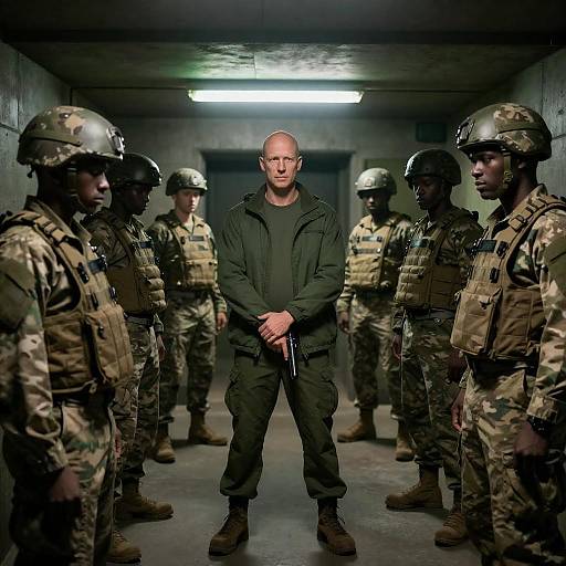 Dynamic Military Bunker Group Photo