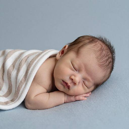 Serene Newborn Baby in Soft Light
