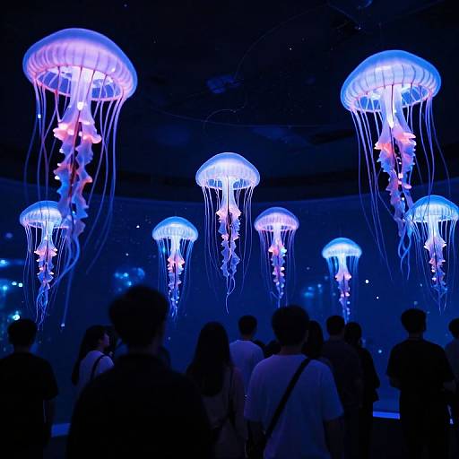 Jellyfish Lights in Surreal Space