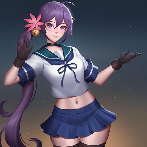 Illustration of Akebono kai ni (kancolle), kantai collection in the style of Citemer
