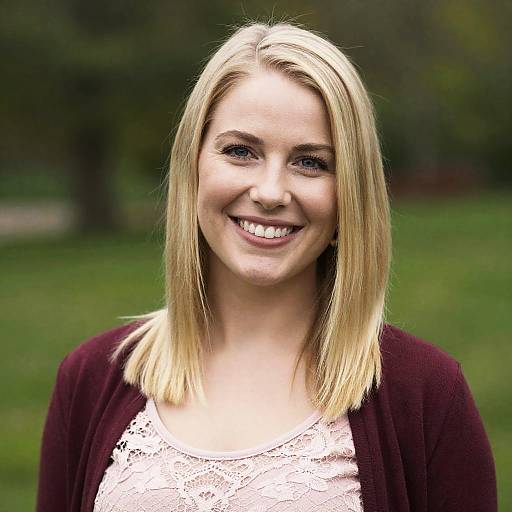 Portrait of a Smiling Blonde Woman