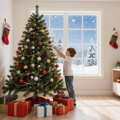 Whimsical Home Alone Christmas Scene