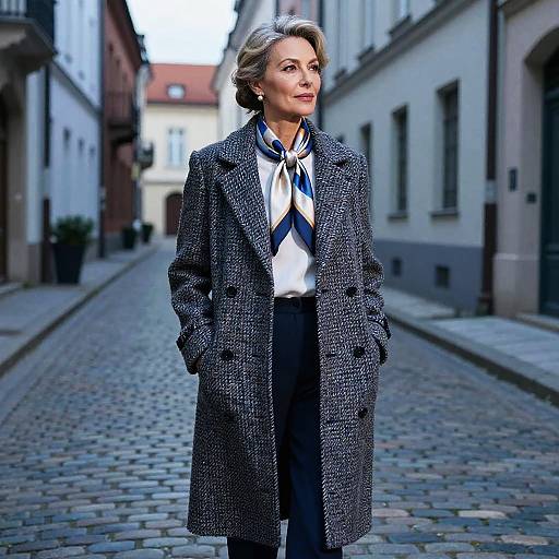 Mature Model in Tweed: Twilight Editorial