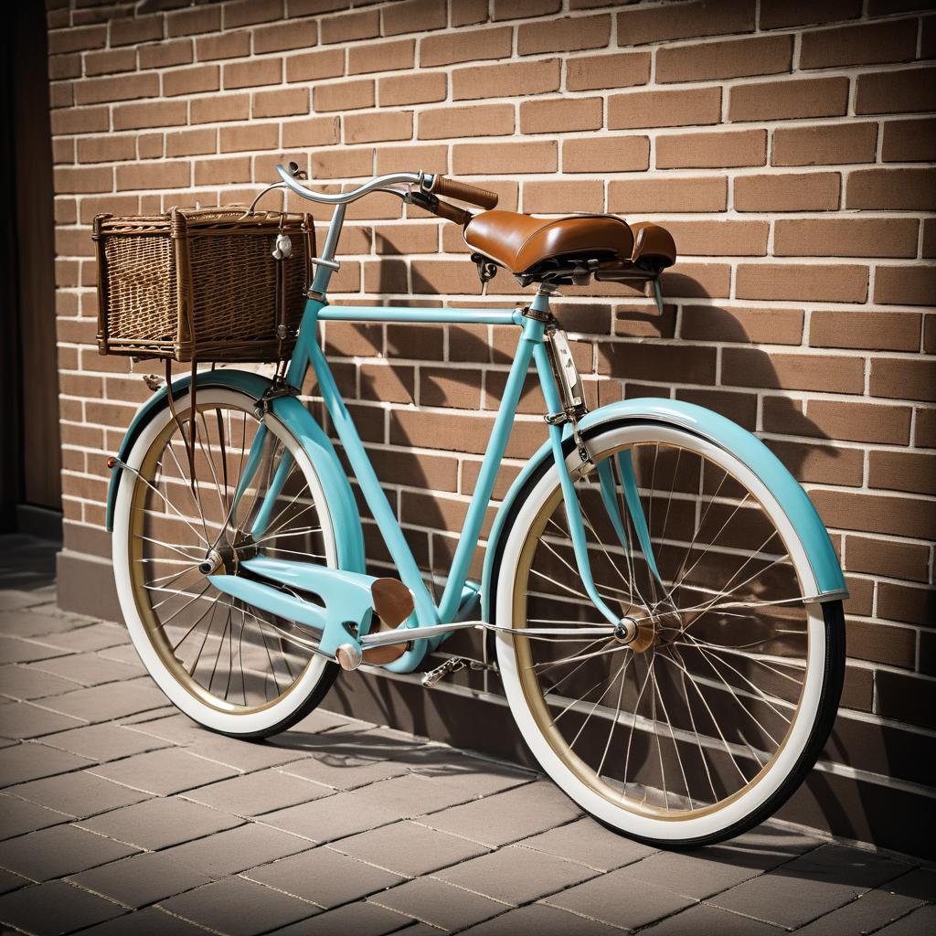 Vintage Bicycle in Retro Photography Style