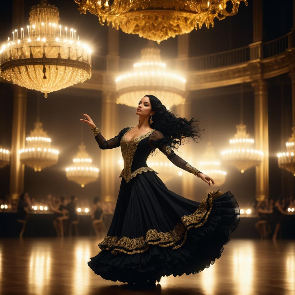 Elegant Flamenco in a Baroque Ballroom