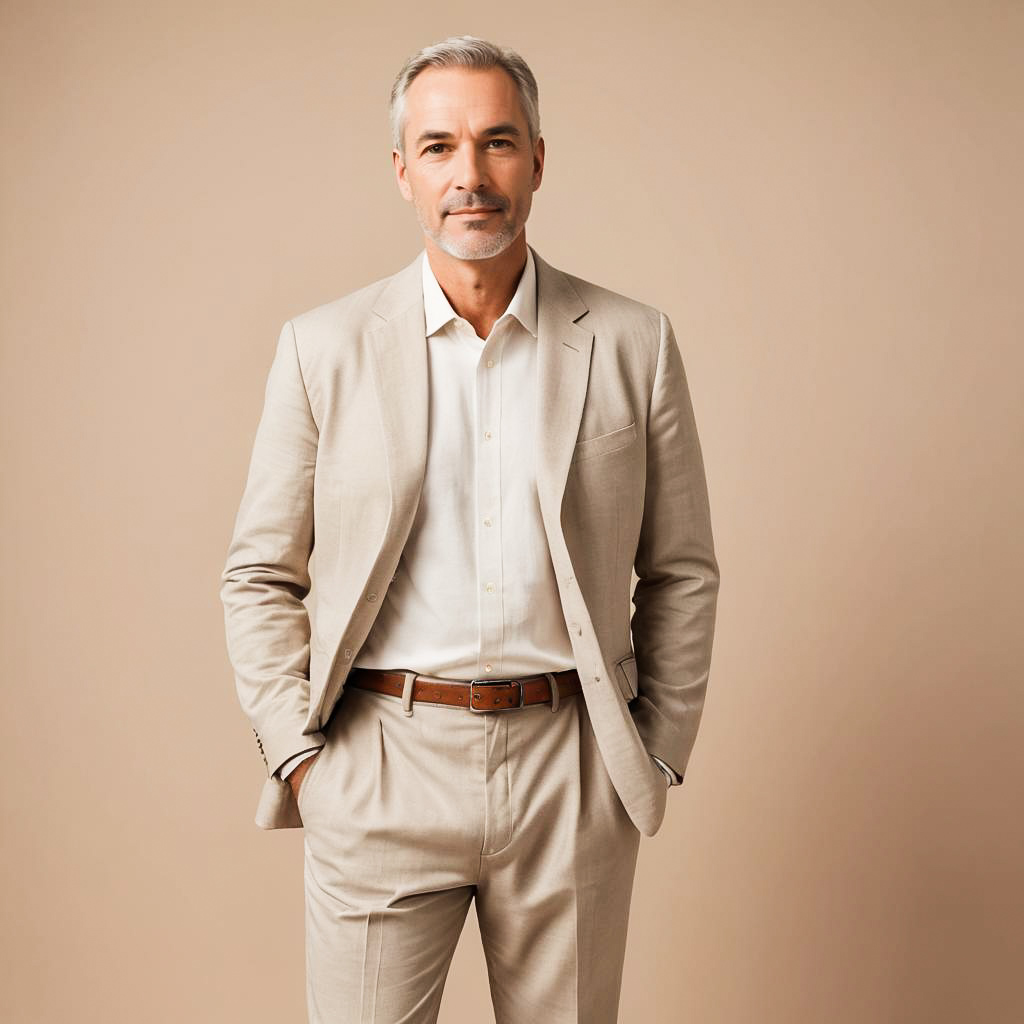 Smart Casual Photoshoot of a Middle-Aged Man