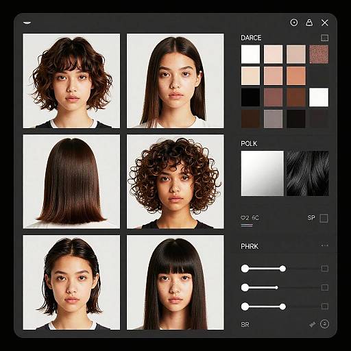 Dynamic Hairstyle Editor Interface
