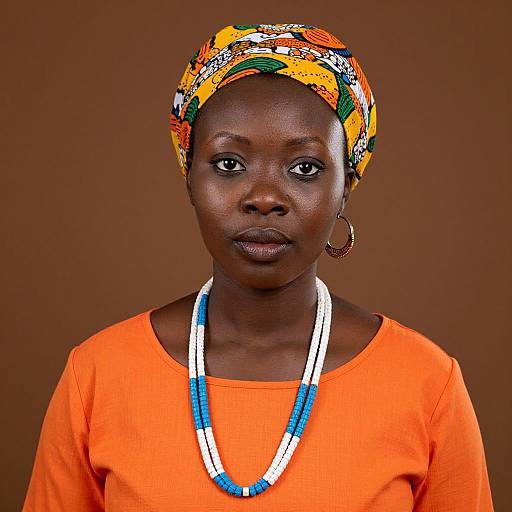 Vibrant Portrait of Ugandan Woman
