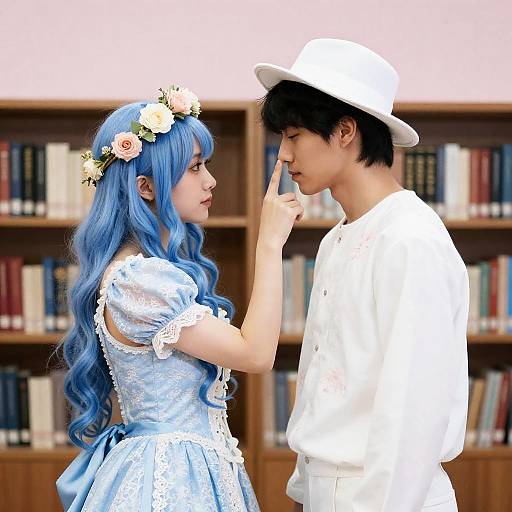 Elaborate Costumes in a Cozy Setting