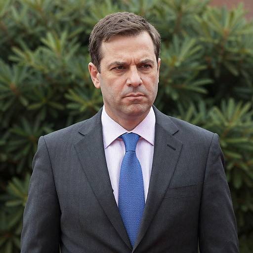 Serious Middle-Aged Man in Suit