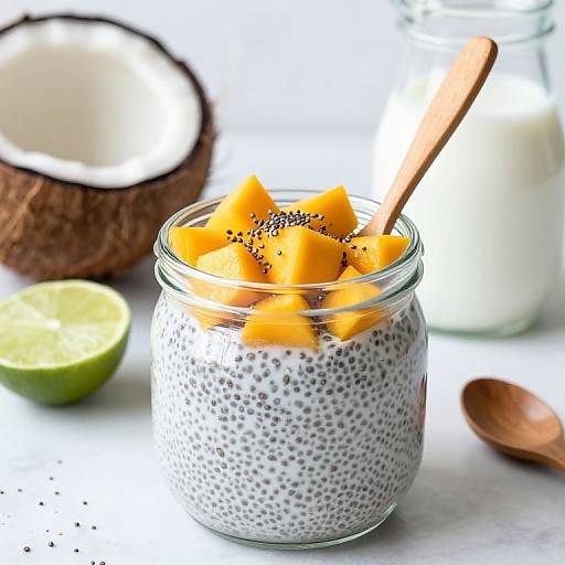 Tropical Coconut Mango Chia Pudding